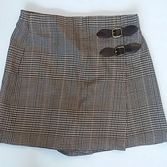 Vtg 1990s skort double buckle front closure - Picture 4 of 8
